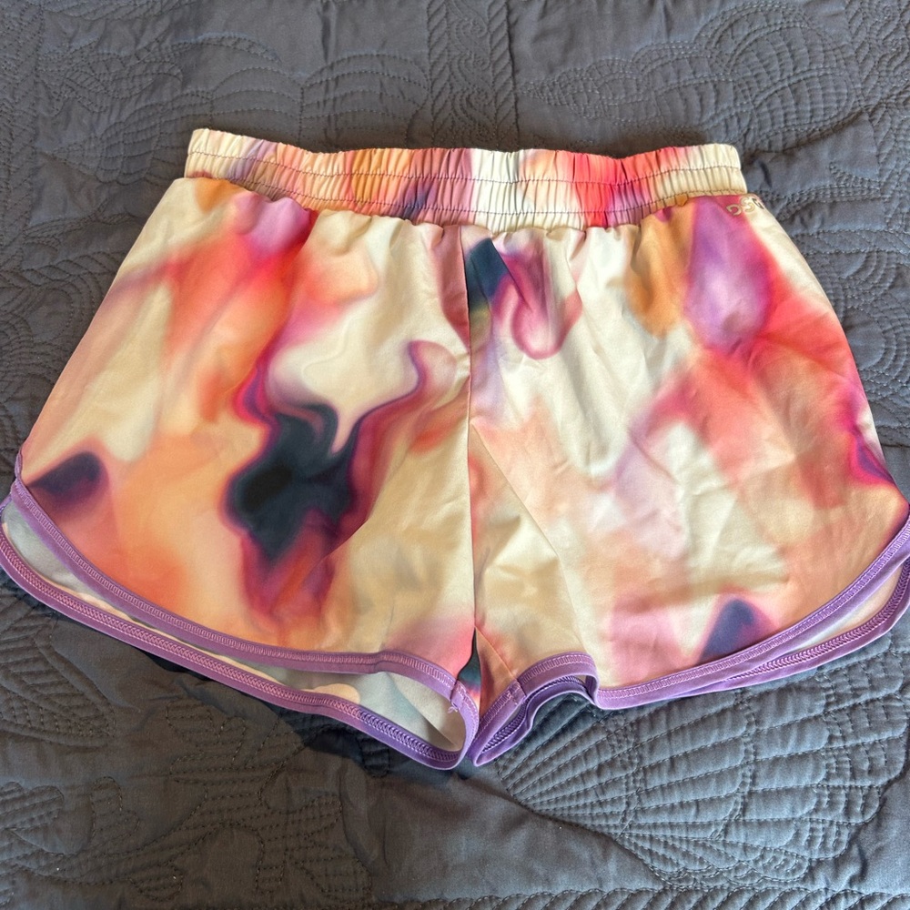 DSG Pink and Purple Athletic Shorts with Elastic Waistband